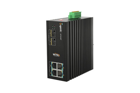 WI-TEK SP3006F-BT, промышленный коммутатор 6 портов