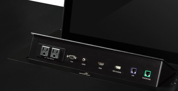 Выдвижной монитор 15,6" Full HD серии DynamicX2 с выдвижной панелью интерфейсов (изготавливается на заказ) Выдвижной монитор 15,6" Full HD серии DynamicX2 с выдвижной панелью интерфейсов (изготавливается на заказ)