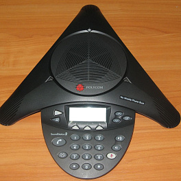 Polycom SoundStation2 EX, телефонный аппарат для конференц-связи, c возможностью подключения дополнительных микрофонов