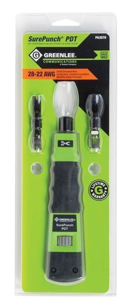 Greenlee SurePunch PDT (PT-3579) - ударный инструмент для расшивки кабеля на кросс с лезвиями 66 и 110 Greenlee SurePunch PDT (PT-3579) - ударный инструмент для расшивки кабеля на кросс с лезвиями 66 и 110
