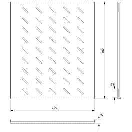 Cabeus, SH-J018-FC-1000, полка 19" перфорированная глубиной 700 мм для напольных шкафов глубиной 1000 мм