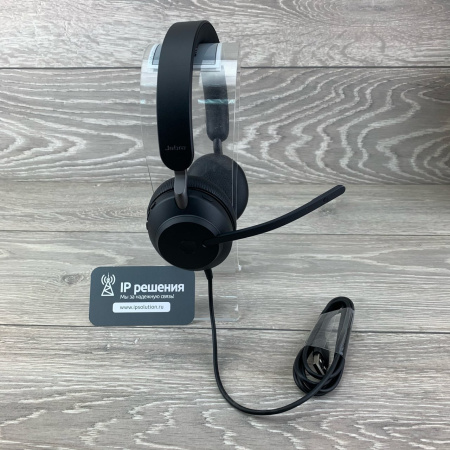 Jabra Evolve2 40 (24089-999-999), проводная гарнитура для компьютера, USB-А, MS Stereo