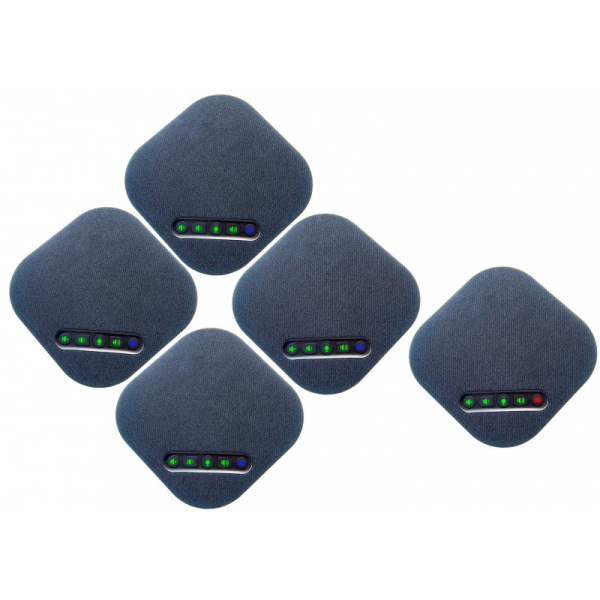 CleverMic SP32 Chain (1 master + 4 slave), комплект из 5-ти спикерфонов CleverMic SP32 Chain (1 master + 4 slave), комплект из 5-ти спикерфонов
