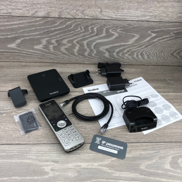 Yealink W76P, беспроводной dect ip-телефон с базой Yealink W76P, беспроводной dect ip-телефон с базой