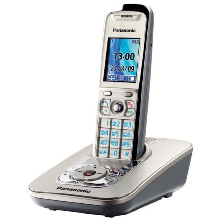 Panasonic KX-TG8421RUN, беспроводной DECT телефон (платиновый)