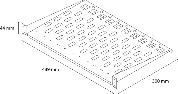 Neets Rack Shelf - Полка для стойки 19"