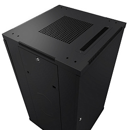 Cabeus, SH-05C-22U60/80-BK, шкаф монтажный телекоммуникационный 19" 22U 600x800x1166mm (ШхГхВ), цвет черный (RAL 9004)