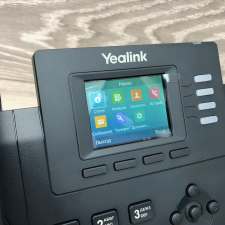 Yealink SIP-T33G, IP-телефон, 4 аккаунта, цветной экран, PoE, GigE