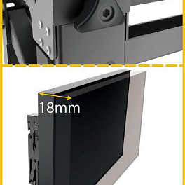 Для видеостен для панелей 55"-90", VESA макс. 800x400мм, до 70кг, микрорегулировки. Сервисное положение - POP-OUT + наклон.