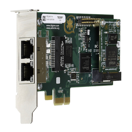 Digium TE235F, цифровая плата 2 порта E1/T1 Digium TE235F, цифровая плата 2 порта E1/T1
