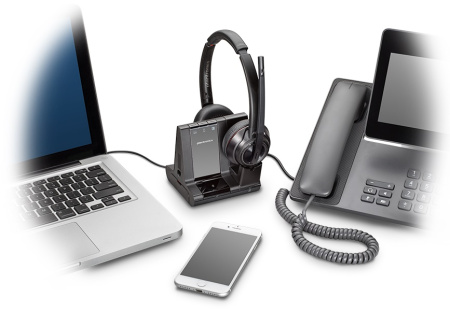 Plantronics Savi W8220/A, беспроводное DECT-решение для компьютера, смартфона и стационарного телефона
