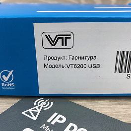 VT VT6200 USB, проводная моноауральная головная USB-гарнитура 