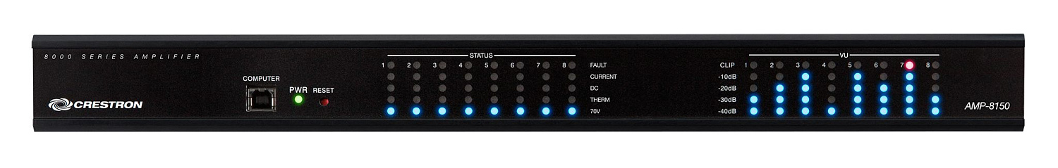 Crestron AMP-8150, 8-канальный усилитель мощности