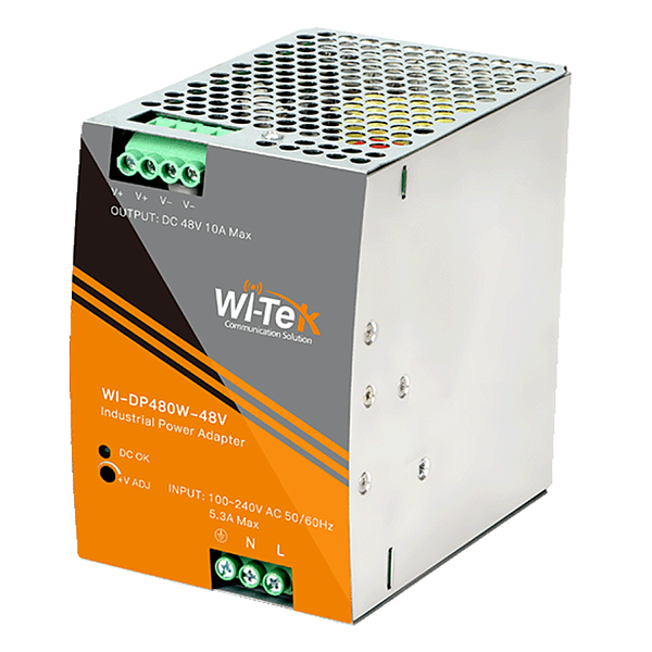 WI-TEK WI-DP480W-48V, промышленный блок питания