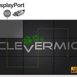 Видеостена 3x3 CleverMic DP-W46-3.5-500 (FullHD 138 DisplayPort)