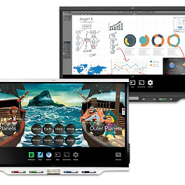 Интерактивный дисплей модель SBID-7275 interactive display (в составе интерактивной панели SPNL-7075 и встраиваемого компьютера AM40) с технологией iQ и ключом активации SMART Learning Suite