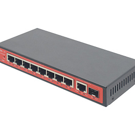Wi-Tek WI-PCES308GF, коммутатор 8 портов Gigabit Ethernet, РОЕ 802.3af/at.