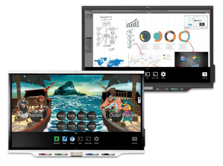 Интерактивный дисплей модель SBID-7275 interactive display (в составе интерактивной панели SPNL-7075 и встраиваемого компьютера AM40) с технологией iQ и ключом активации SMART Learning Suite
