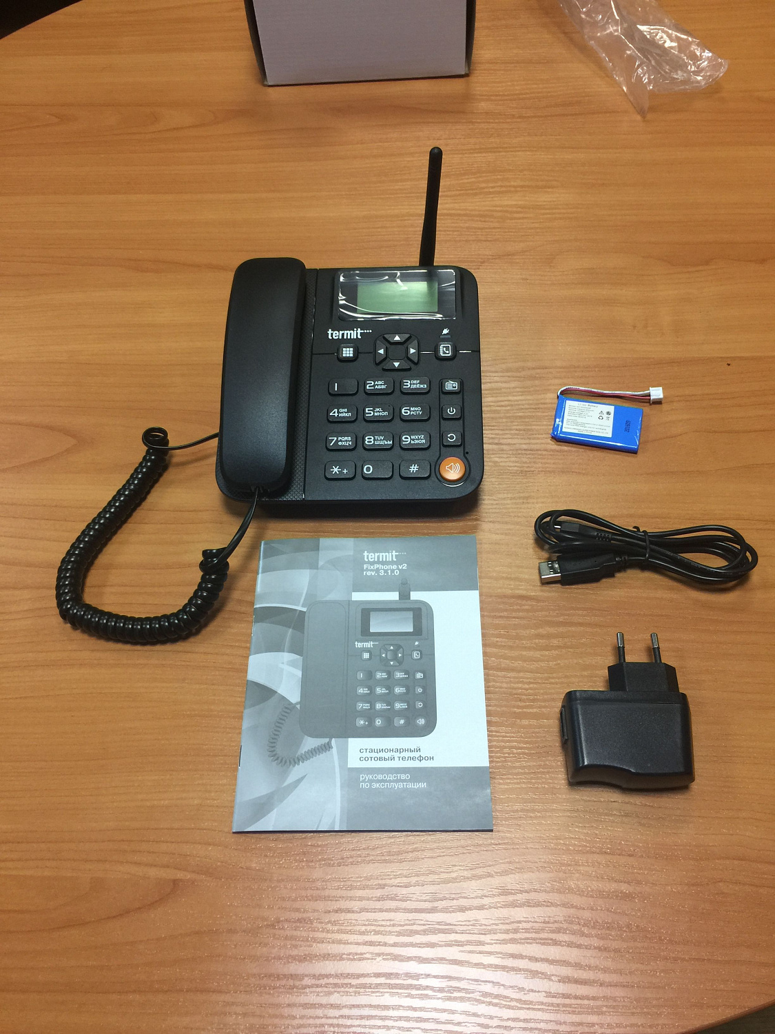 Termit FixPhone v2 rev3, стационарный GSM телефон 