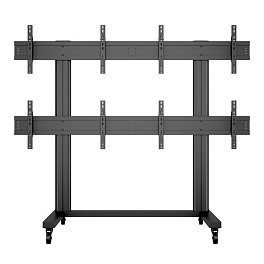 Видеостена 2х2 из панелей LG 49VL5D, 98", шов 3,5 мм; мобильная напольная стойка