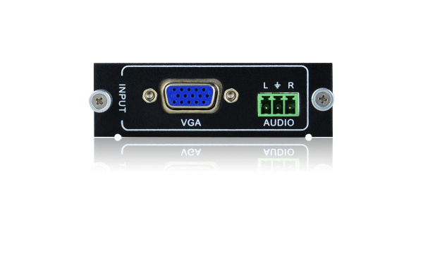 Плата входная для универсального модульного матричного коммутатора Digis FMA-I1-VG, 1080p, x1 VGA (бесподрывный); x1 стерео 3p Phoenix