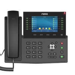 Fanvil X7C Business SIP Phone (POE) - IP телефон, 20 SIP линий, (1GbE) Gigabit Ethernet, цветной LCD, 12 DSS/BLF, Bluetooth, USB, Wi-Fi