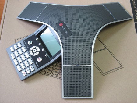 Polycom SoundStation IP 7000 VOIP, телефонный аппарат для конференц-связи
