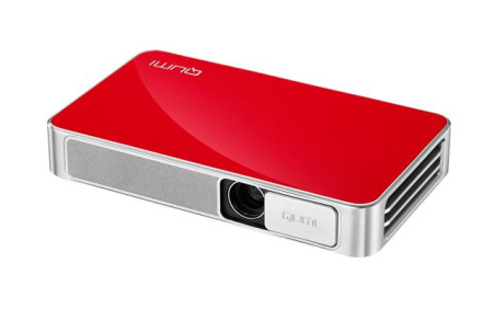 Мультимедийный ультрапортативный LED-проектор Vivitek Qumi Q3 Plus-RD (DLP, 720p 500 ANSI Lm, 30000:1, 1.66, HDMI, Composite Video, Audio-Out (Mini-Jack), USB A (x2), SD (microSD card slot), 30000 часов, 0,460 кг., 3D, цвет красный)