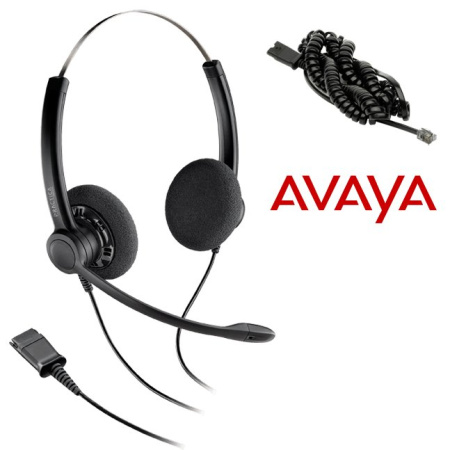 Plantronics SP12-QD/SP-A, проводная гарнитура Practica в комплекте с шнуром-переходником для Avaya