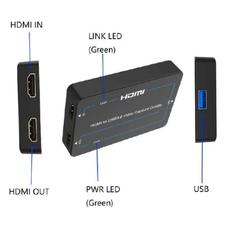 Lideo HTU-4K, устройство захвата видео HDMI в USB 3.0