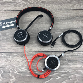 Jabra EVOLVE 40 MS Stereo USB-C, проводная компьютерная  гарнитура с USB-C, MS Lync