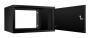 Cabeus, WSC-05D-6U55/45m-BK, шкаф телекоммуникационный настенный 19" 6U, серия LIGHT разборный, дверь металл, цвет черный