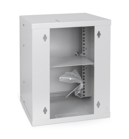 Cabeus, WSC-8Um, шкаф телекоммуникационный настенный 10" 8U 326x300x405mm (ШхГхВ) дверь металл