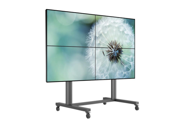 Видеостена 2х2 из панелей LG 49VL5D, 98", шов 3,5 мм; мобильная напольная стойка Видеостена 2х2 из панелей LG 49VL5D, 98", шов 3,5 мм; мобильная напольная стойка