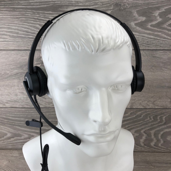 VT VT6200-D QD(P)-RJ9(03), проводная бинауральная головная гарнитура  VT VT6200-D QD(P)-RJ9(03), проводная бинауральная головная гарнитура