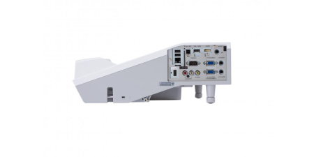 Трехчиповый интерактивный 3LCD-проектор 2700 лм, WXGA 1280 x 800, 16:10, одна лампа, 10.000:1, сверхкороткофокусный объектив. HDMI x 2, USB. Вес 4.5кг. Белого цвета