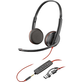 Poly Blackwire C3225-C/A проводная гарнитура ( USB-C/USB-A/3.5mm) 8X229A6