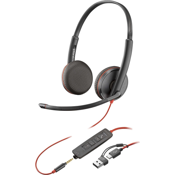 Poly Blackwire C3225-C/A проводная гарнитура ( USB-C/USB-A/3.5mm) 8X229A6 Poly Blackwire C3225-C/A проводная гарнитура ( USB-C/USB-A/3.5mm) 8X229A6
