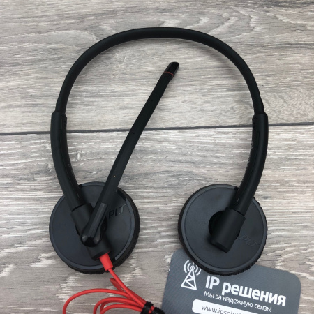 Plantronics BlackWire C3225-A - проводная гарнитура (стерео, jack 3.5/USB-A)