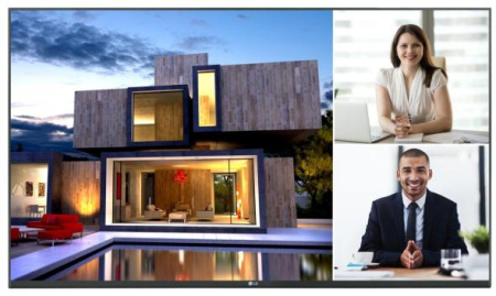 LED-дисплей LG для конференц-залов, 130 дюймов, шаг пикселя 1,5 мм, яркость 500 кд/м2, HDR10 Pro / Surface Sound, Встроенный контроллер.