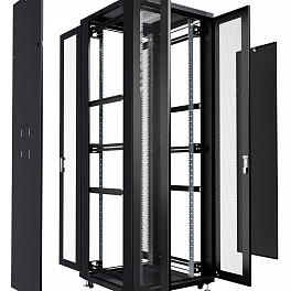 Cabeus,ND-05C-47U60/120-BK, шкаф монтажный телекоммуникационный 19" 47U 600x1200x2277mm (ШхГхВ), цвет черный (RAL 9004) 
