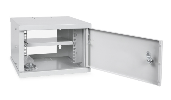 Cabeus, WSC-4Um, шкаф телекоммуникационный настенный 10" 4U 326x300x225mm (ШхГхВ) дверь металл