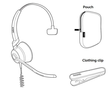 Jabra Engage 50 Mono, проводная компьютерная гарнитура с USB-C