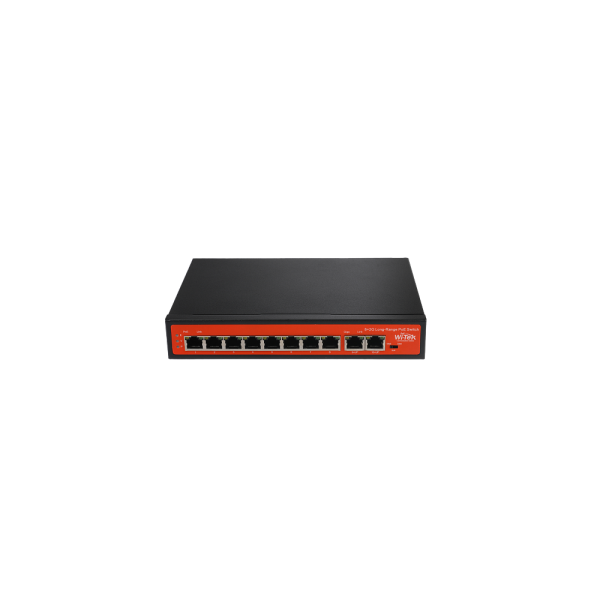 Wi-Tek WI-PS210G (v2) коммутатор, 8-портов PoE Wi-Tek WI-PS210G (v2) коммутатор, 8-портов PoE
