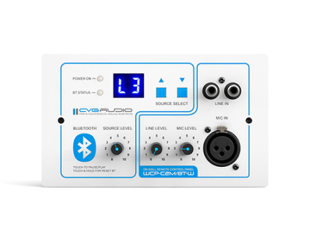 CVGAUDIO WCP-C2M/BT-W, настенный зональный контроллер управления CVGAUDIO WCP-C2M/BT-W, настенный зональный контроллер управления