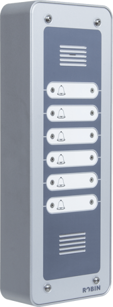Robin Compact SIP домофон (6 клавиш,  для наружного монтажа) Robin Compact SIP домофон (6 клавиш,  для наружного монтажа)