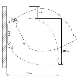 Экран с электроприводом Kauber Red Label Tensioned BT Cinema, 104" 16:9 Clear Vision, область просмотра 129x230 см. дроп 60 см., длина корпуса 262 см.