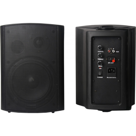 Настенная акустика CleverMic HYB106-6A (пара, черный, активная) Настенная акустика CleverMic HYB106-6A (пара, черный, активная)