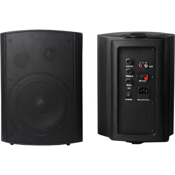 Настенная акустика CleverMic HYB106-6A (пара, черный, активная) Настенная акустика CleverMic HYB106-6A (пара, черный, активная)