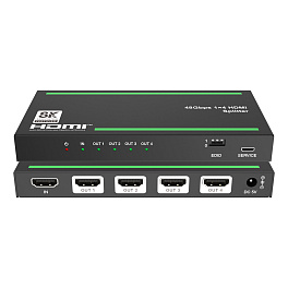 Lideo SP-8K14, сплиттер 1x4 HDMI 2.1